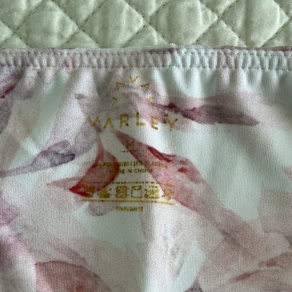 Pink Varley Watercolor Leaf Print High-Waist Leggings - Picture 4 of 4